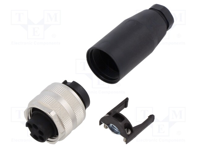 Plug; 7/8"; female; PIN: 5; straight; for cable; 9A; IP67; 250V; 6÷8mm