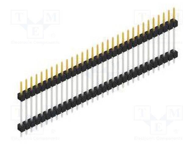 Connector: pin strips; pin header; male; PIN: 31; 2.54mm; THT; 1x31