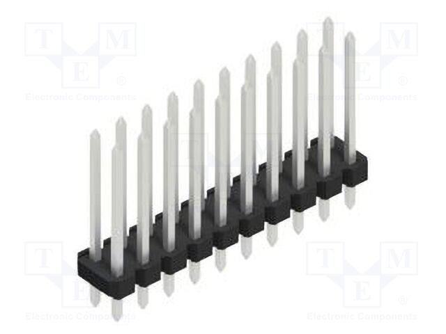 Connector: pin strips; pin header; male; PIN: 20; 2.54mm; THT; 2x10