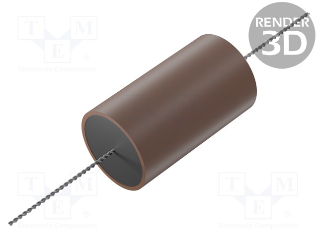 Capacitor: aluminum-polypropylene-paper; 0.1uF; 250VDC; ±5%