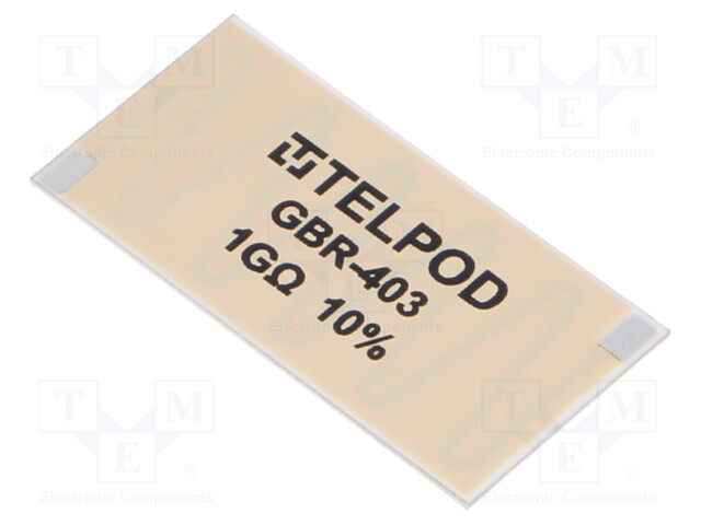 Resistor: thick film; THT; 1GΩ; 2W; ±10%; Pitch: 19.05x38.1mm