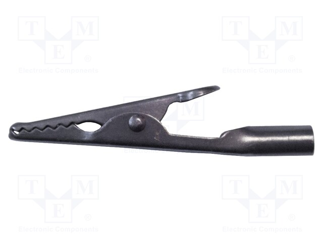 Crocodile clip; 10A; Grip capac: max.7.9mm; Overall len: 50mm