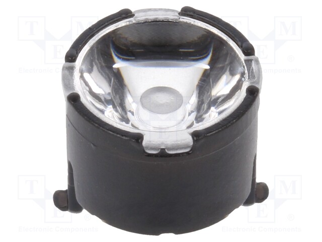 LED lens; round; Mat: PMMA plexiglass; transparent; 13÷16°; Ø: 10mm