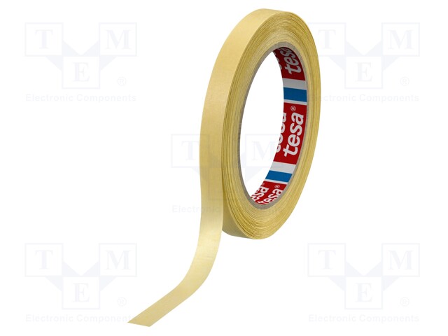 Tape: masking; W: 12mm; L: 50m; D: 130um; natural rubber; 10%