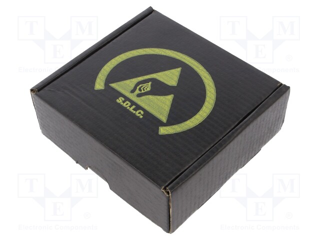 Box with foam lining; ESD; 100x100x38mm; <100kΩ