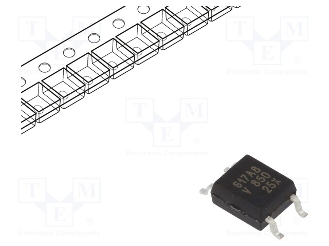 Optocoupler; SMD; Channels: 1; Out: transistor; Uinsul: 3.75kV; SOP4