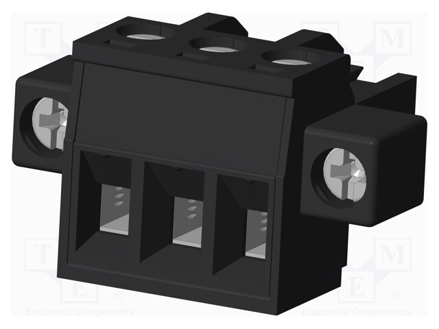 Connector: pluggable terminal block; plug; female; straight; 300V
