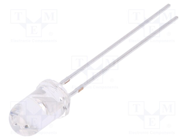 IR transmitter; 5mm; 890nm; transparent; 50mW; 20°; THT; 100mA