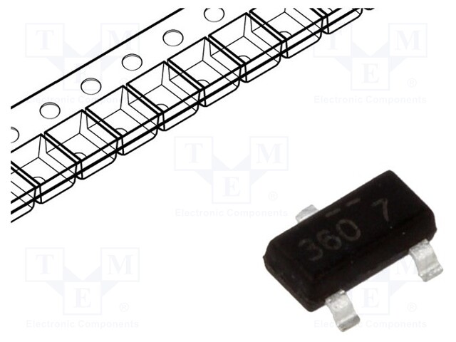 Transistor: P-MOSFET; unipolar; -30V; -2A; 0.5W; SuperSOT-3