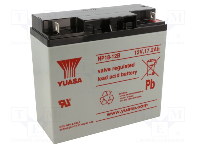 Re-battery: acid-lead; 6V; 18Ah; AGM; maintenance-free