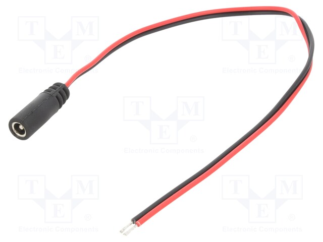 Out: cables; Input: 5,5/2,1; Transition: adapter; 0.3m