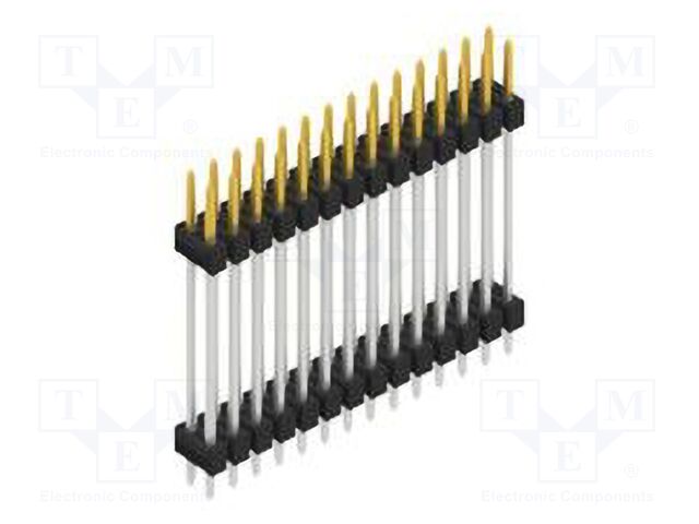 Connector: pin strips; pin header; male; PIN: 28; 2.54mm; THT; 2x14