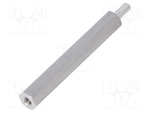 Screwed spacer sleeve; Int.thread: M2,5; 35mm; Ext.thread: M2,5
