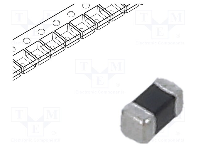 Ferrite Bead, 0402 [1005 Metric], 60 ohm, 1.5 A, MPZ Series, 0.06 ohm, ± 25%