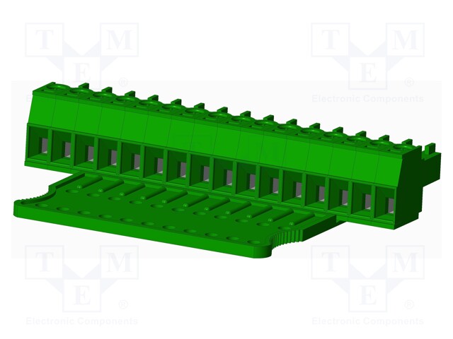Connector: pluggable terminal block; plug; female; straight; 300V