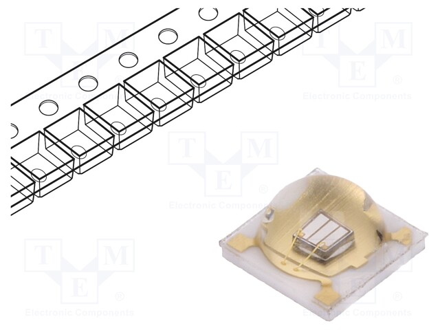 LED; 3.45x3.45x2.13mm; ultraviolet; 130°; 350mA; λd: 360-370nm