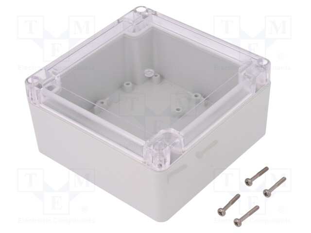 Enclosure: multipurpose; X: 120mm; Y: 120mm; Z: 60mm; ZP; light grey