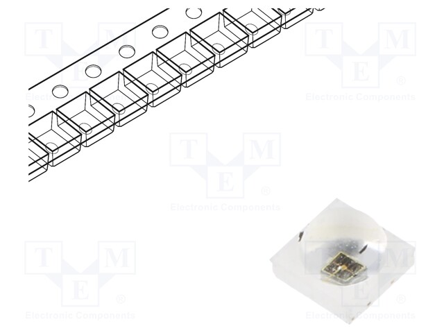 IR transmitter; 830÷850nm; transparent; P opt: 224÷450mW; 120°