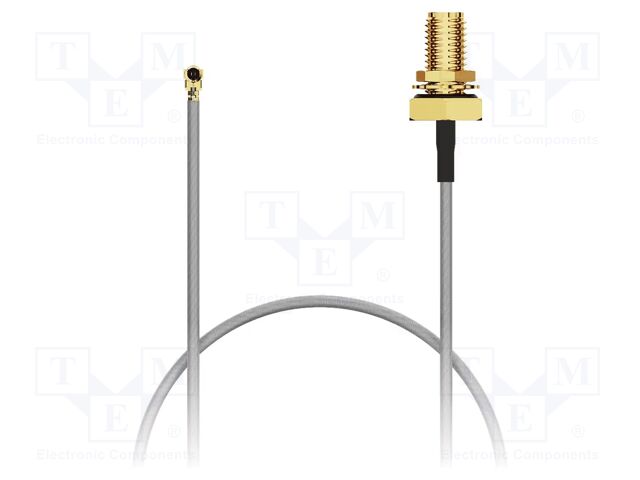 Cable; IPEX MHF 1,SMA female; grey; -40÷85°C; 0÷6GHz; 200mm; 50Ω