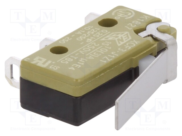 Microswitch SNAP ACTION; with lever; SPDT; ON-(ON); Pos: 2