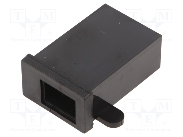 Enclosure: specialist; X: 34.6mm; Y: 54.2mm; Z: 32.2mm; ABS; black