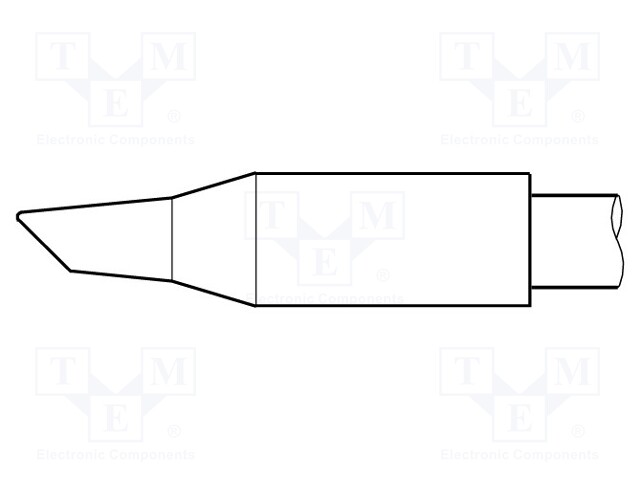 Tip; conical sloped; 3.5mm; longlife