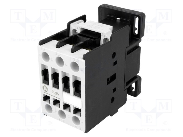 Contactor: 3-pole; NO x3; 42VAC; 25A; DIN,on panel; CL; 11kW