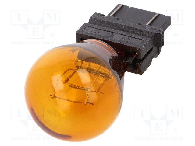 Filament lamp: automotive; W2,5x16q; orange; 12V; 27/7W; VISIONPRO