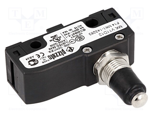 Microswitch SNAP ACTION; with pin; SPDT; 6A/250VAC; 5A/24VDC