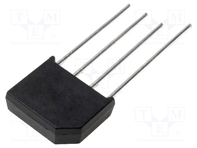 Single-phase bridge rectifier; Urmax: 600V; If: 2A; Ifsm: 60A; KBP