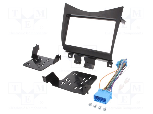 Radio mounting frame; Honda; 2 DIN; black