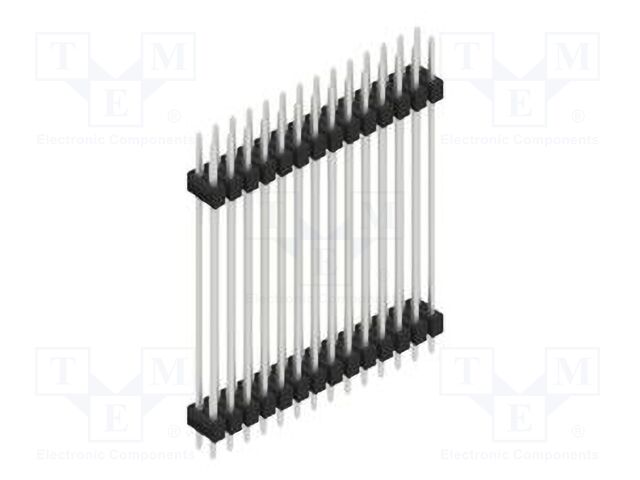 Connector: pin strips; pin header; male; PIN: 28; 2.54mm; THT; 2x14