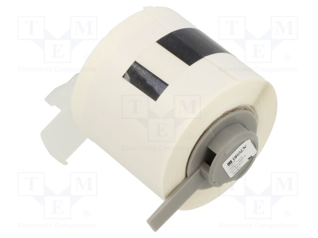 Self-laminating cable label; 25.4mm; white; H: 30mm