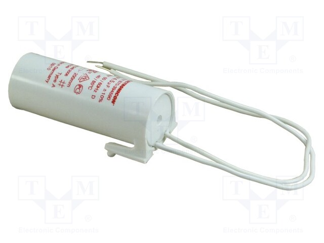 Capacitor: for discharge lamp; 12uF; 250VAC; ±10%; Ø30x95mm