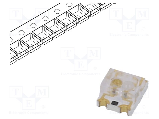 LED; SMD; PLCC4; red/yellow-green; 3x2.5x1.5mm; 60°; 20mA; 60/60mW