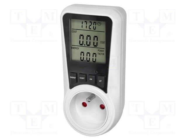 Controller; plug-in; IP20; 16A; 230VAC 50/60Hz; Display: LCD; white