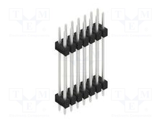Connector: pin strips; pin header; male; PIN: 14; 2.54mm; THT; 2x7