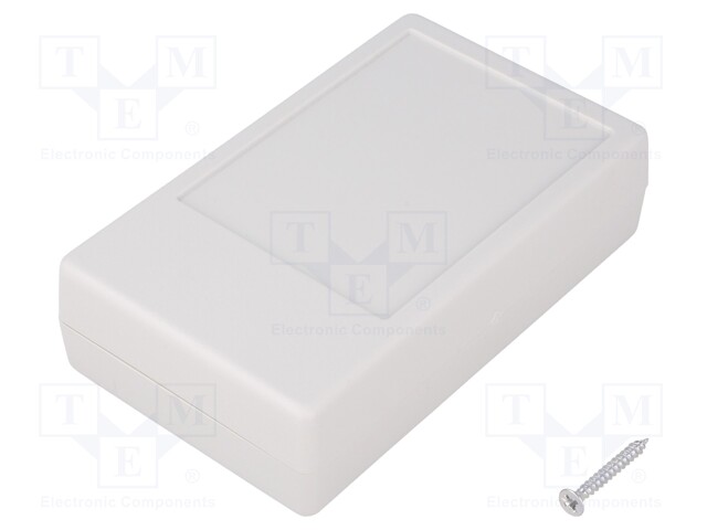 Enclosure: multipurpose; X: 63mm; Y: 104mm; Z: 28mm; ABS; grey