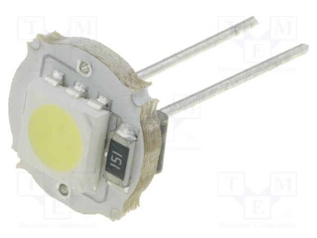 Module: LED; 240mW; 16(typ)lm; Colour: white; 12VDC; Cap: G4