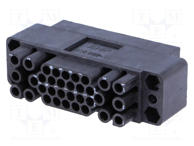 Connector: rectangular; AMP M Series; plug; male/female; PIN: 34