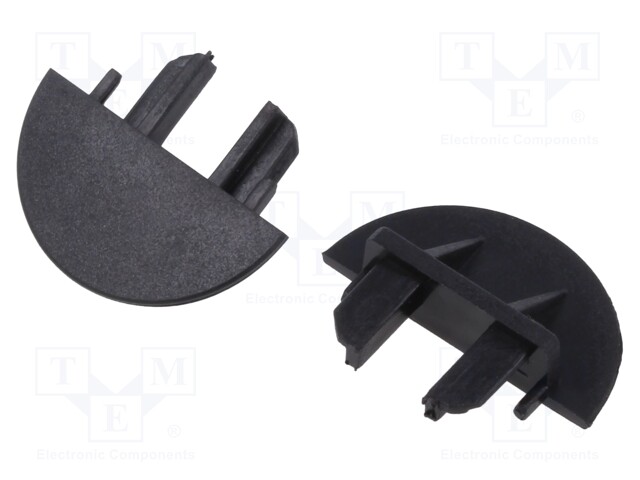 Cap for LED profiles; black; MICRO-NK