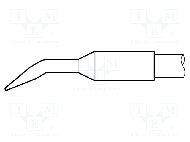 Tip; bent conical; 0.4mm; longlife