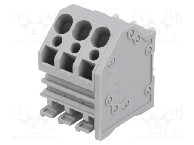 PCB terminal block; angled; 5mm; ways: 3; on PCBs; 0.2÷4mm2; tinned
