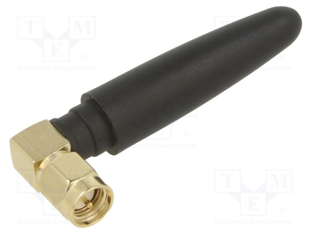 Antenna; Bluetooth,WiFi; 1.9dBi; linear; angular,twist-on; 52mm