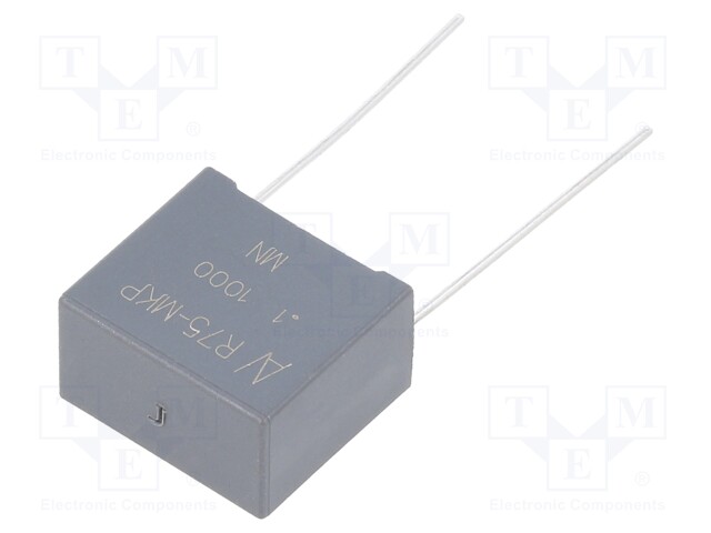 Capacitor: polypropylene; 0.1uF; 15mm; ±5%; 18x16x10mm; -55÷105°C