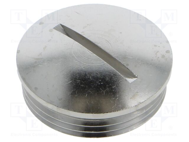 Stopper; PG21; IP54; Mat: brass; Plating: nickel; Thread: PG