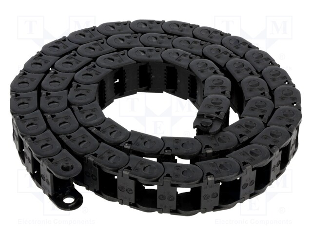 Cable chain; E2.10; Bend.rad: 38mm; L: 1000mm; Int.height: 10.1mm