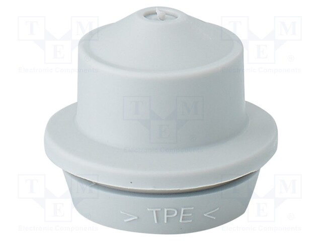 Grommet; elastomer thermoplastic TPE; light grey; 6÷13mm; IP65