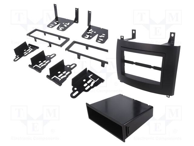 Radio mounting frame; Cadillac; 1 DIN,2 DIN; matt black