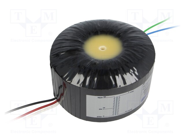 Transformer: speaker; 60VA; Ø115x65mm; 0.01÷58kHz; 600mA